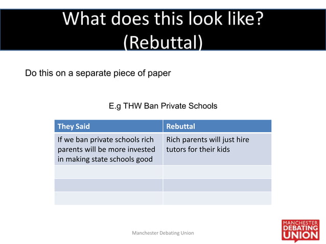 Week-3-Arguments-and-Rebutal The Art of the Rebutt | PPT