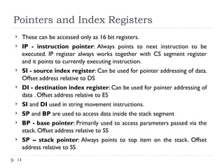 Pointer Register Comprehensive Overview of CPU Architecture, Registers, and Memory ...