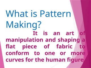 Comprehensive Guide to Accurate Body Measurements and Pattern Making | PPTX
