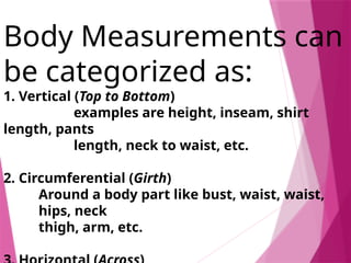 Comprehensive Guide to Accurate Body Measurements and Pattern Making | PPTX