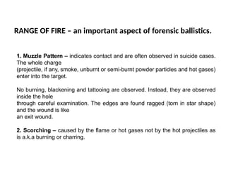 WEEK-4-BALLISTICS.pptx ballistics discusion oiashdfljk | PPTX