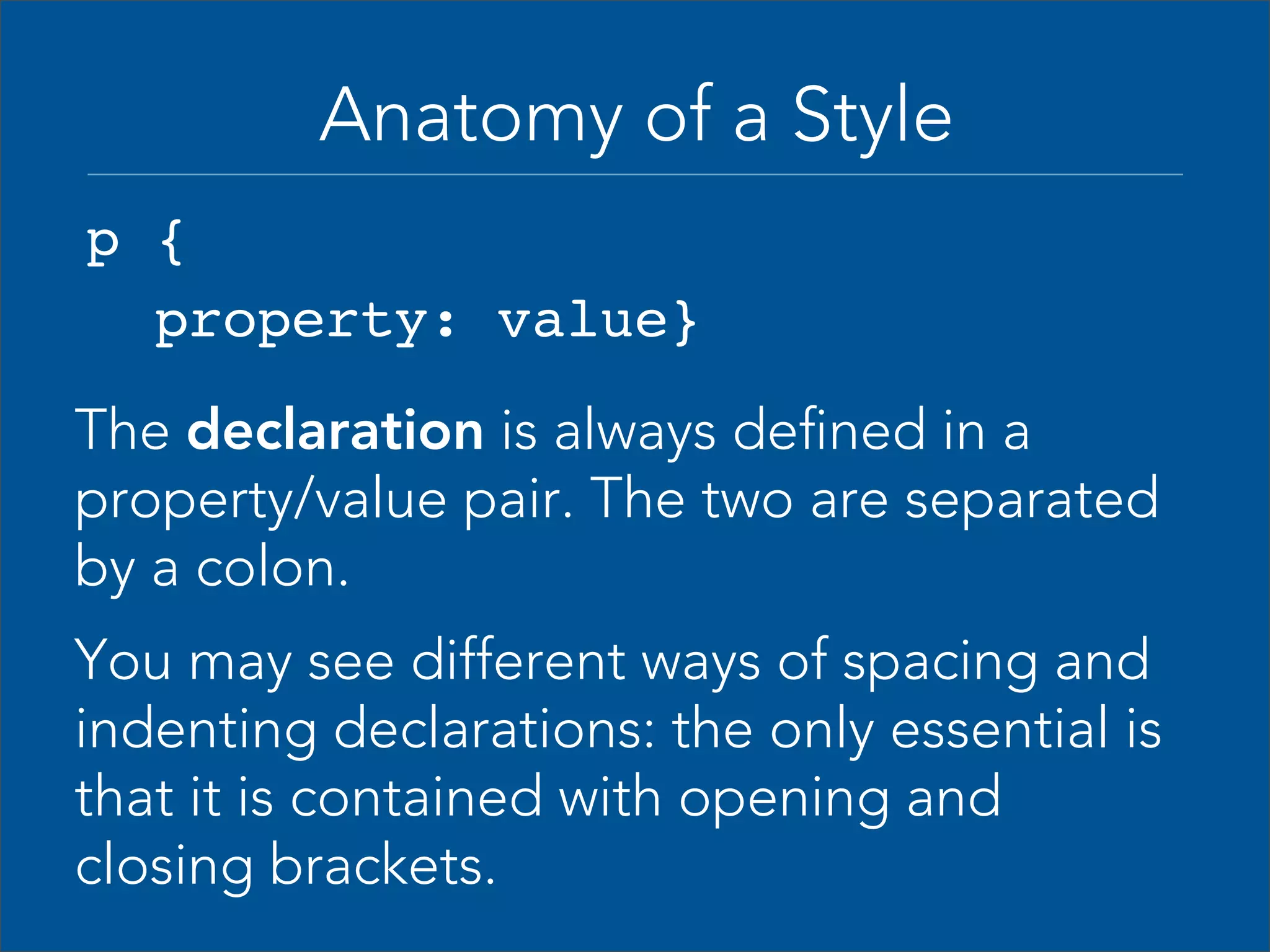 How to add css to your document 