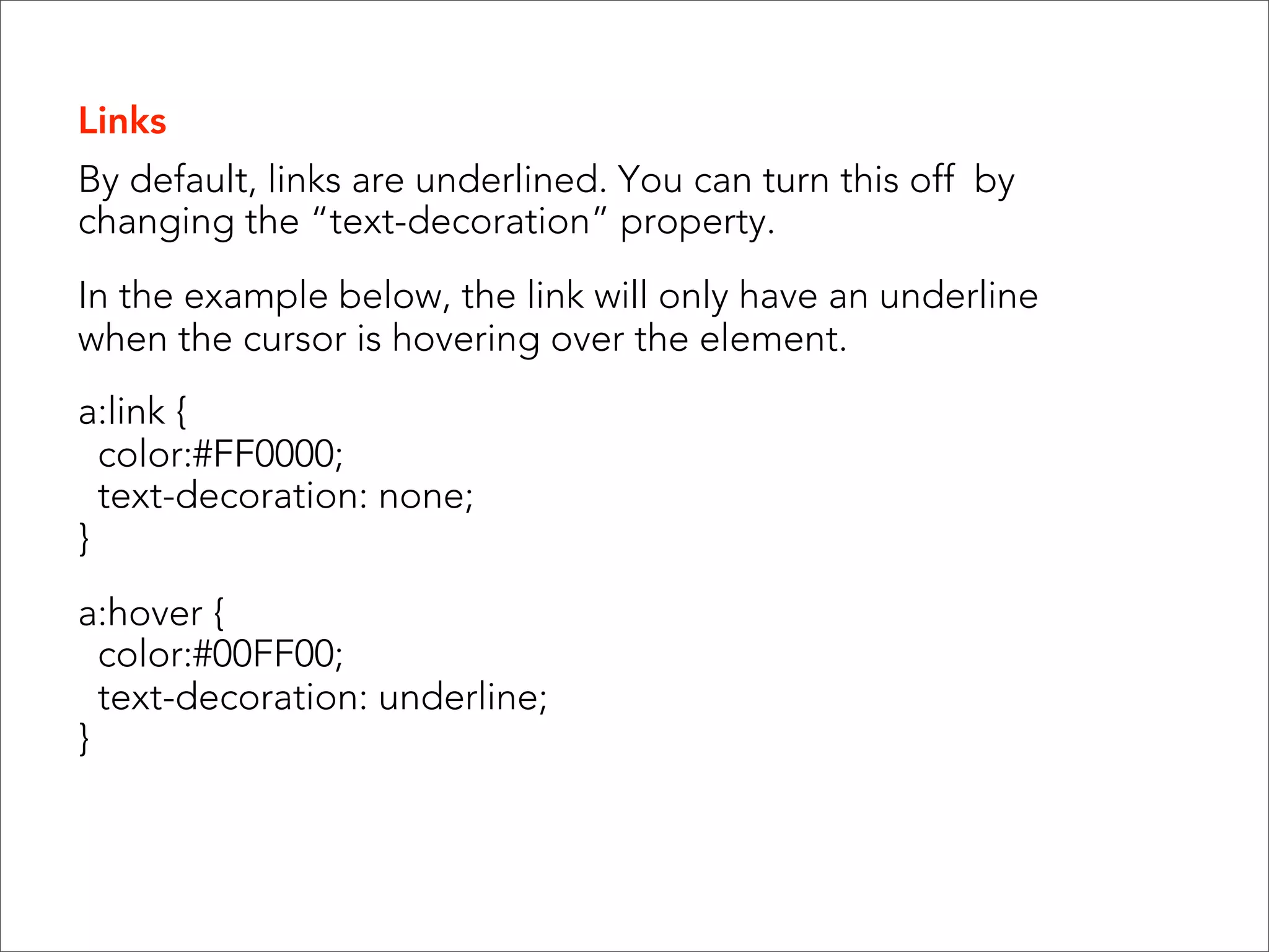 Inheritance  body  make the paragraph 16px, Verdana, red  p  make the paragraph blue  16px, Verdana, blue  