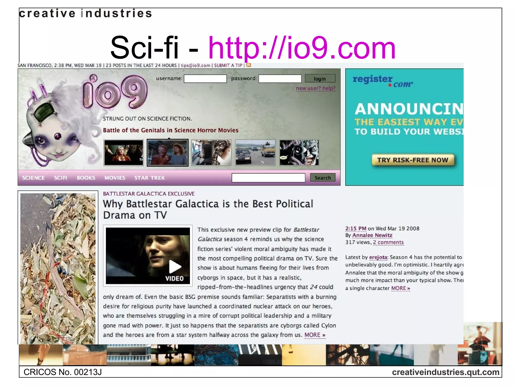 Sci-fi -  http://io9.com   