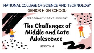 NATIONAL COLLEGE OF SCIENCE AND TECHNOLOGY
-SENIOR HIGH SCHOOL-
 
