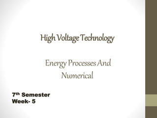 HighVoltageTechnology
EnergyProcessesAnd
Numerical
7th Semester
Week- 5
 