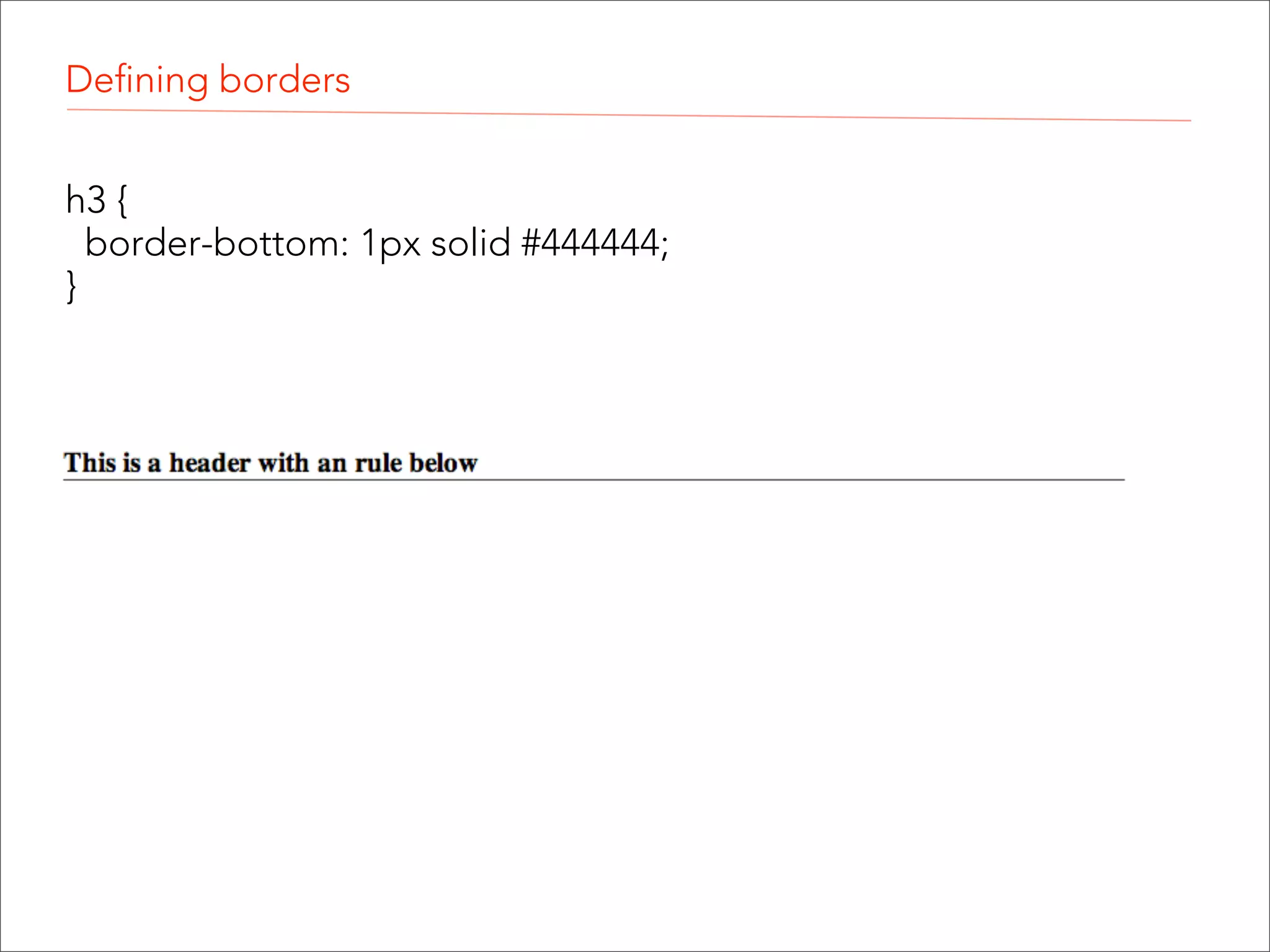 CSS Shorthand  If your top/bottom and left/right values are the same, you can shorten the declaration even more: .box {  padding: 10px 15px;  }" Where the first value is for the top and bottom, and the second is for left and right. ! ! 1 2 2 1 
