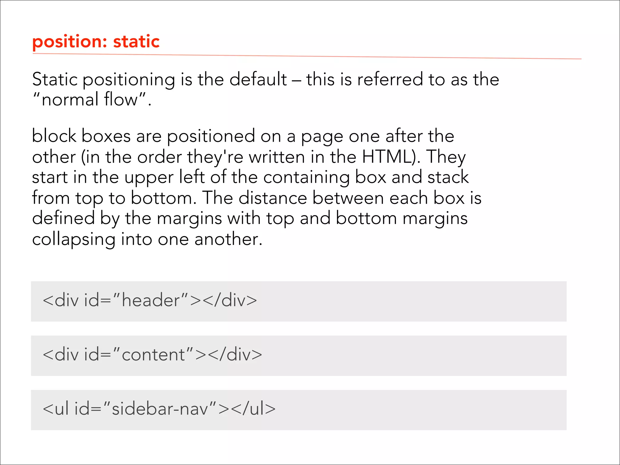 Class Exercise ! 3 Centered, Fixed-Width Page   