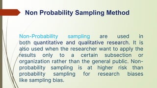 Comprehensive Overview of Sampling Methods in Quantitative Research | PDF
