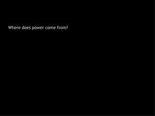 Where does power come from? 