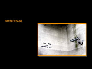 Monitor results 