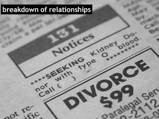 breakdown of relationships 