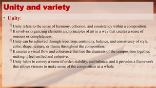 Definition Of Unity WEEK-8PRINCIPLES-OF-ART digital, hybrid art | PPTX