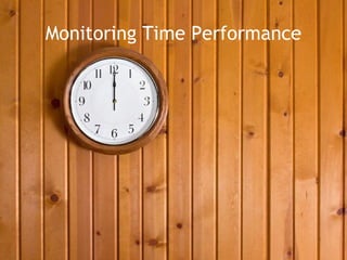 Monitoring Time Performance
 