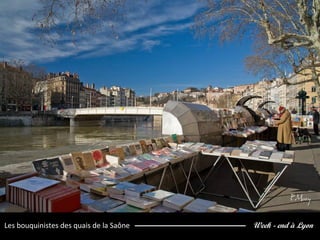 Week - end à LyonLes bouquinistes des quais de la Saône
 