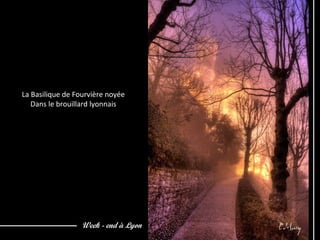 Week - end à Lyon
La Basilique de Fourvière noyée
Dans le brouillard lyonnais
 