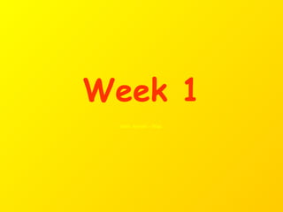 Week 1 Ubec Aymat – Diaz   