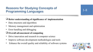 Chapter 1: Theory of programming languages | PPTX