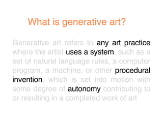 Generative Art #01 | PDF