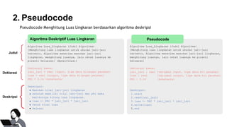 algoritma dan pemrograman Week 02 Representasi dan Flowchart | PDF