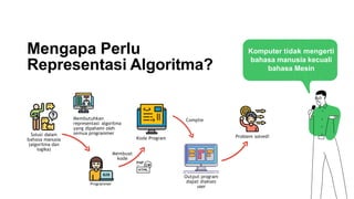 algoritma dan pemrograman Week 02 Representasi dan Flowchart | PDF