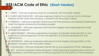 Comprehensive Guide to IEEE/ACM Software Engineering Code of Ethics and ...