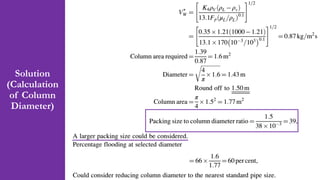 Solution
(Calculation
of Column
Diameter)
19
 