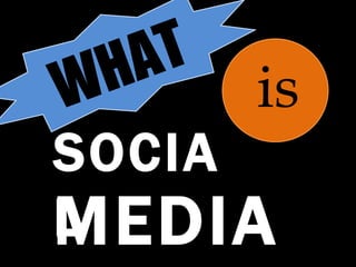 is WHAT SOCIAL MEDIA? 