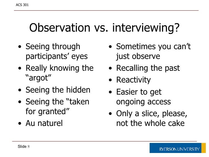 interview and observation in research