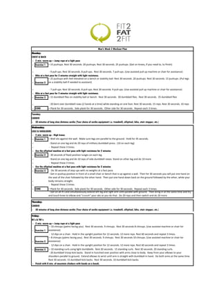 Week 05 workout | PDF