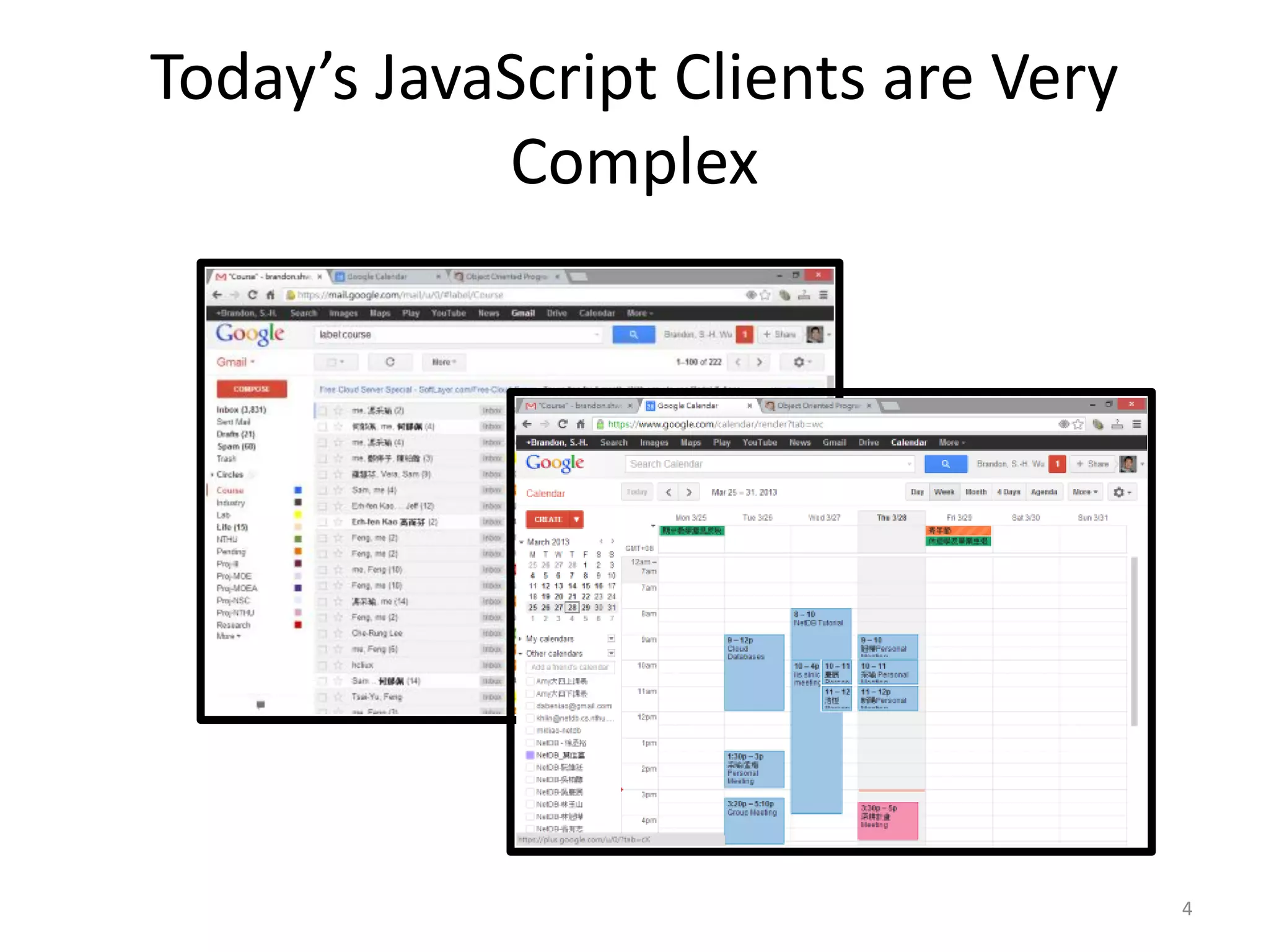 Today’s JavaScript Clients are Very Complex 4 