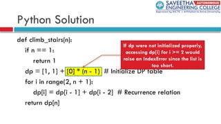 Easy Staircase Problem Leet code Step by Step | PPTX