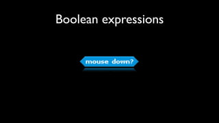 Boolean expressions
 