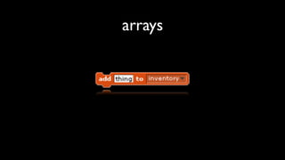 arrays
 