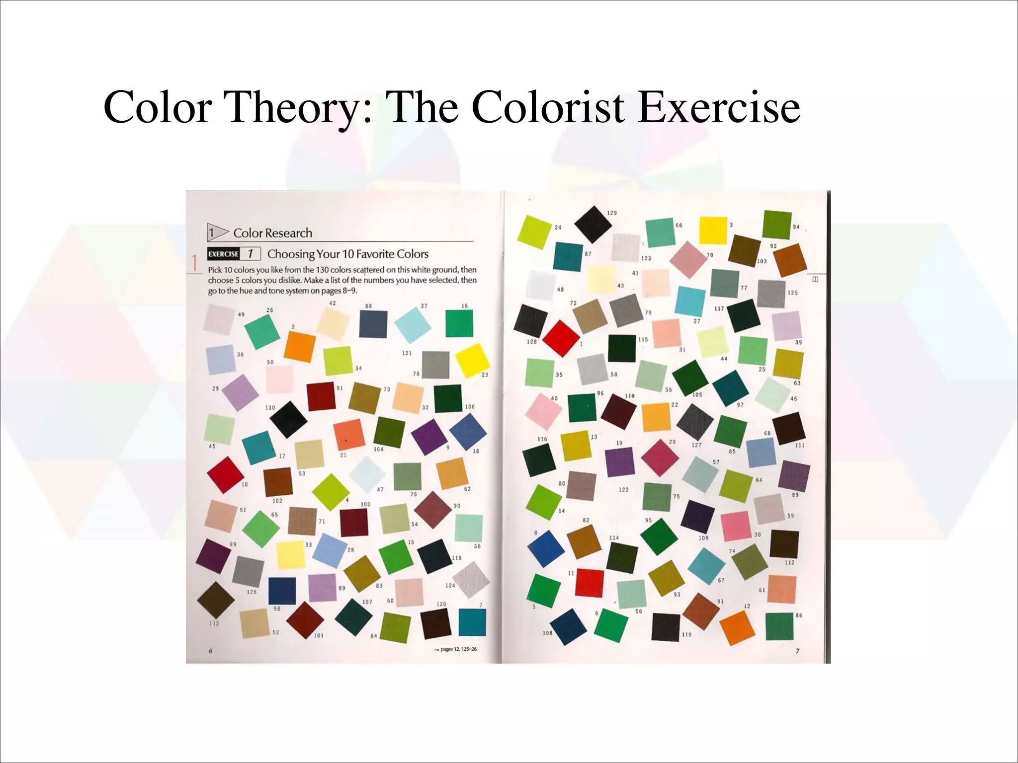 Color Theory: The Colorist Exercise
 