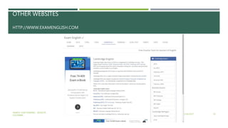 OTHER WEBSITES
HTTP://WWW.EXAMENGLISH.COM
2/16/2017
YAMITH JOSÉ FANDIÑO - BOGOTÁ,
COLOMBIA
29
 