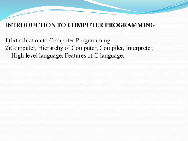 Computer Programming | PPT