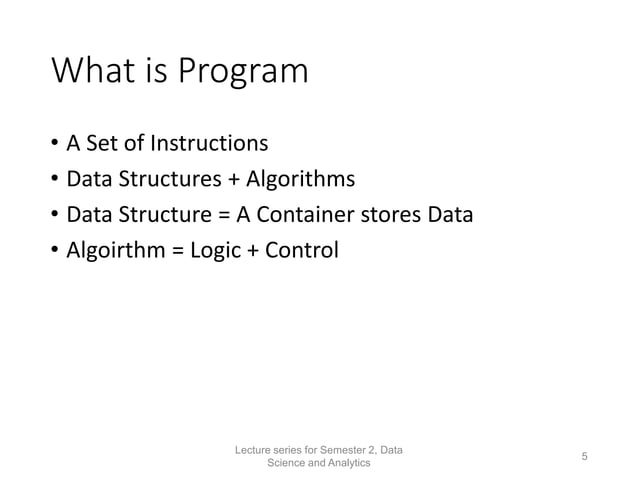 Week 1 - Data Structures and Algorithms | PDF | Programming Languages ...