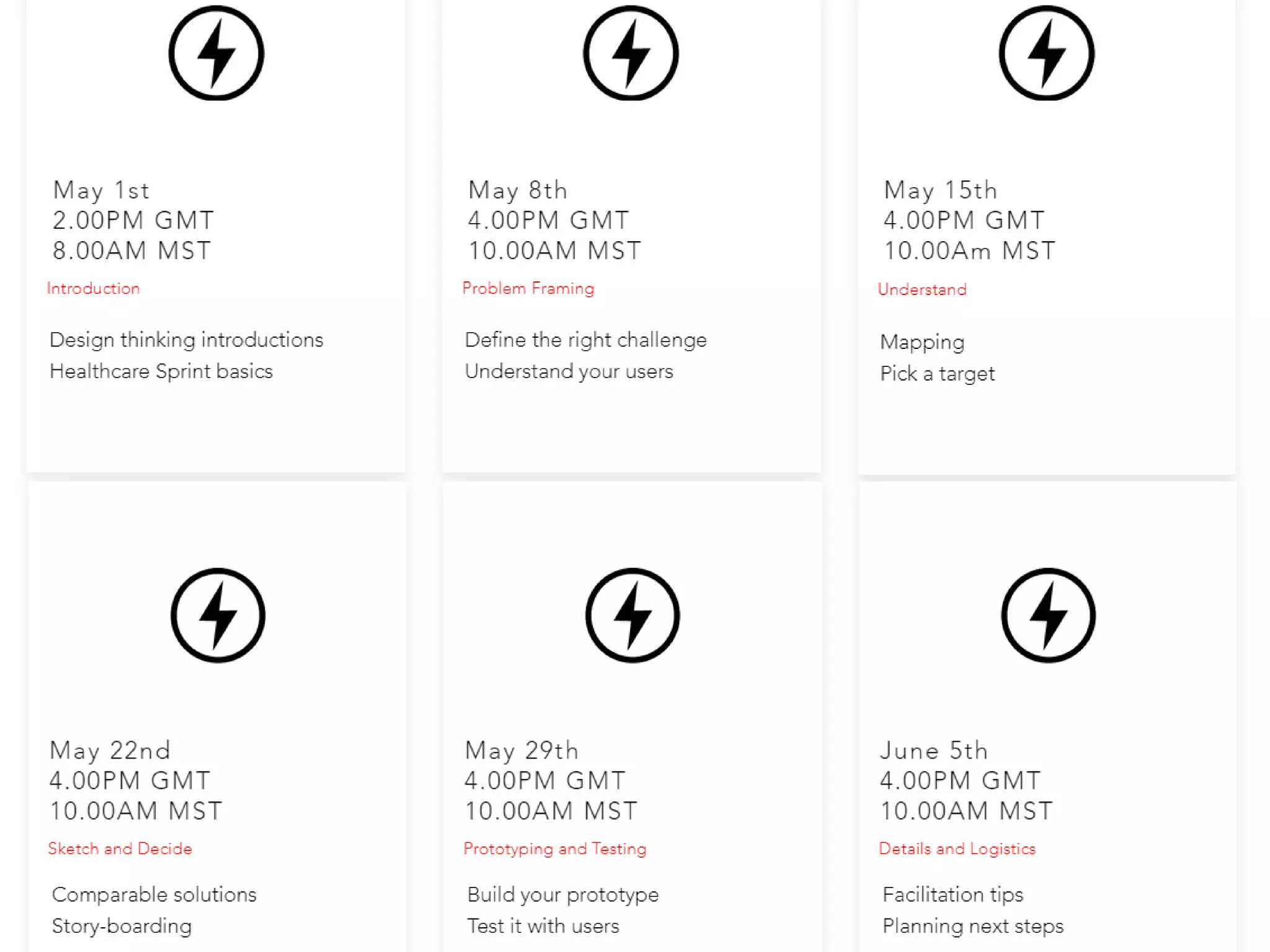 Virtual Sprint School Plan
 