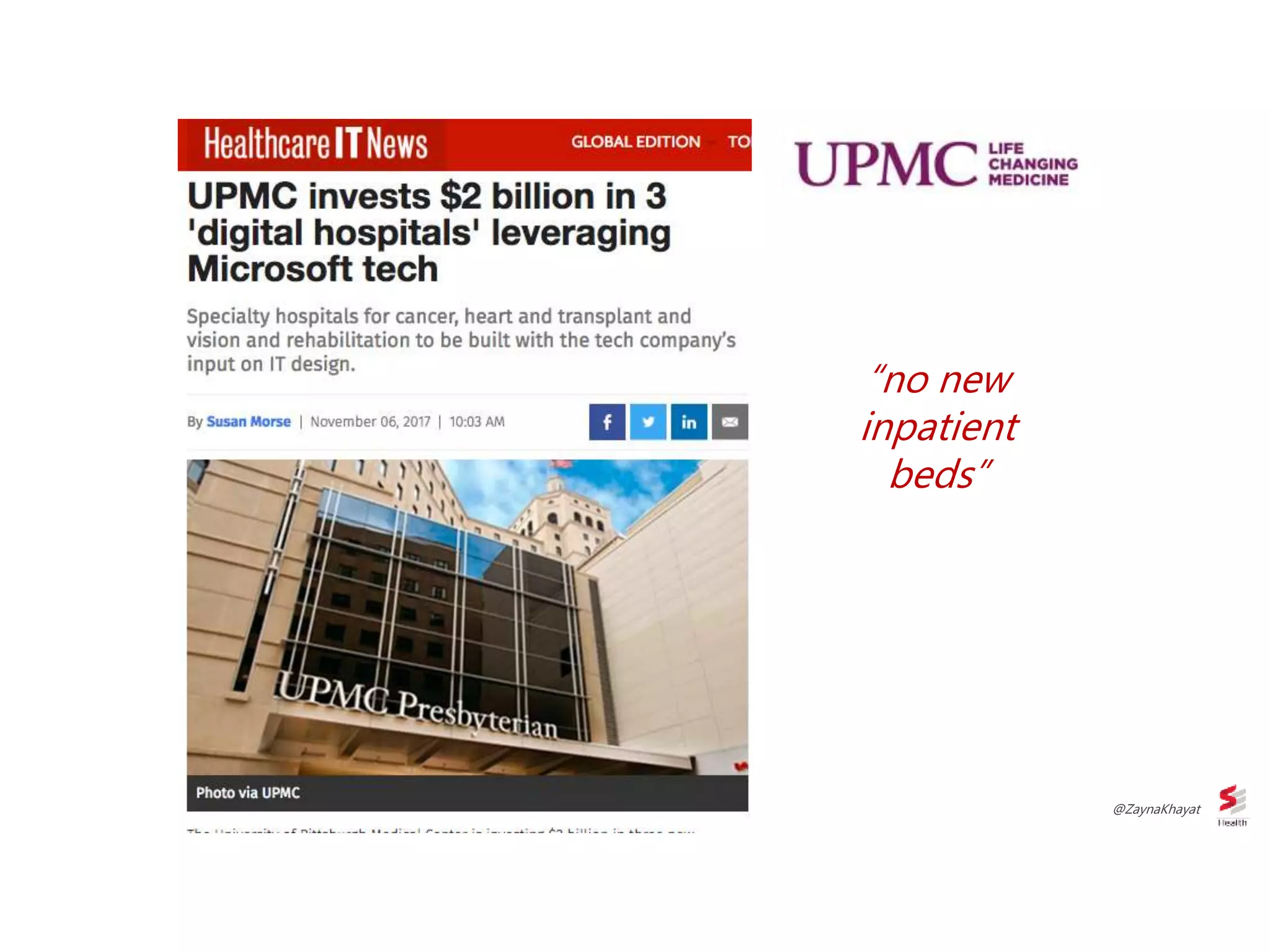 “no new
inpatient
beds”
@ZaynaKhayat
 