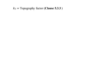 𝑘3 = Topography factor (Clause 5.3.3 )
 
