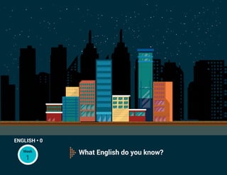 ENGLISH • 0
What English do you know?
Week
1
 