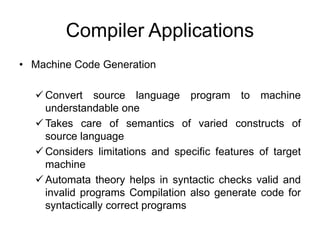 Introduction to compiler design, PPT-1, MODULE 1 | PPT