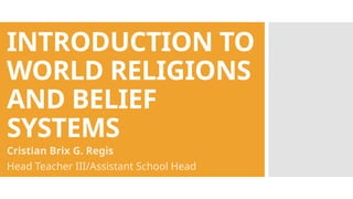 Introduction to World Religions and Belief Systems in Senior High ...