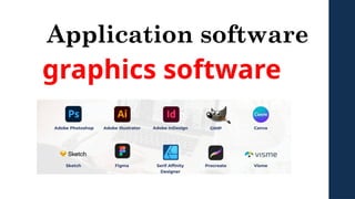 Application software
graphics software
 