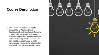 Week 1 first chapter in agile software developement | PPTX