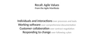 Agile Chapter 7 Week 1 first chapter in agile software developement | PPTX