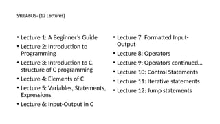 Introduction to principles of programming | PPTX