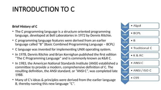introduction to c how c evolved b c Images High... Introduction to principles of programming | PPTX
