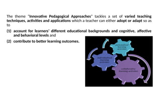 an introduction to innovative pedagogical approaches | PPTX